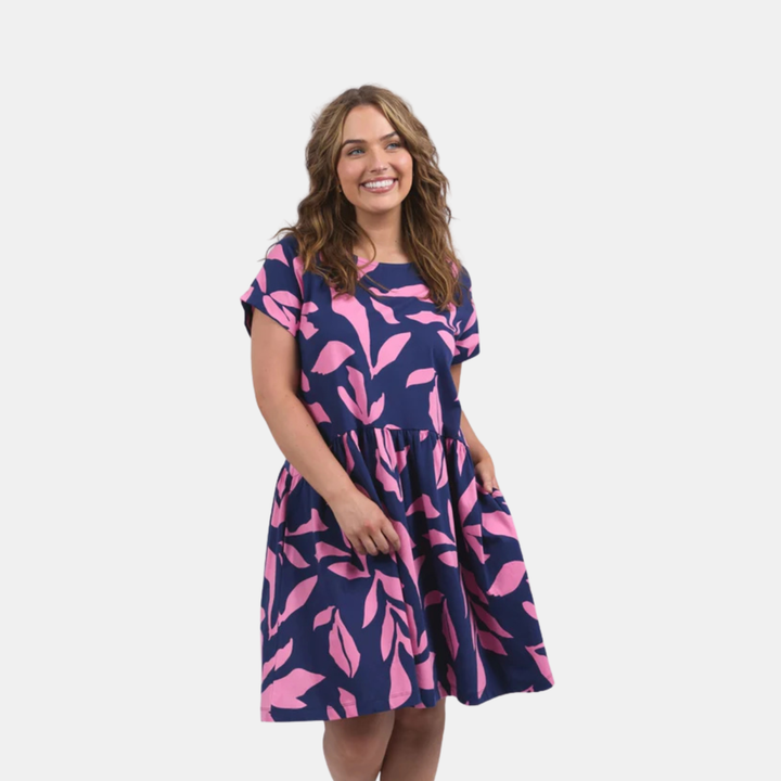 Mimosa Dress - Blue Depth Print