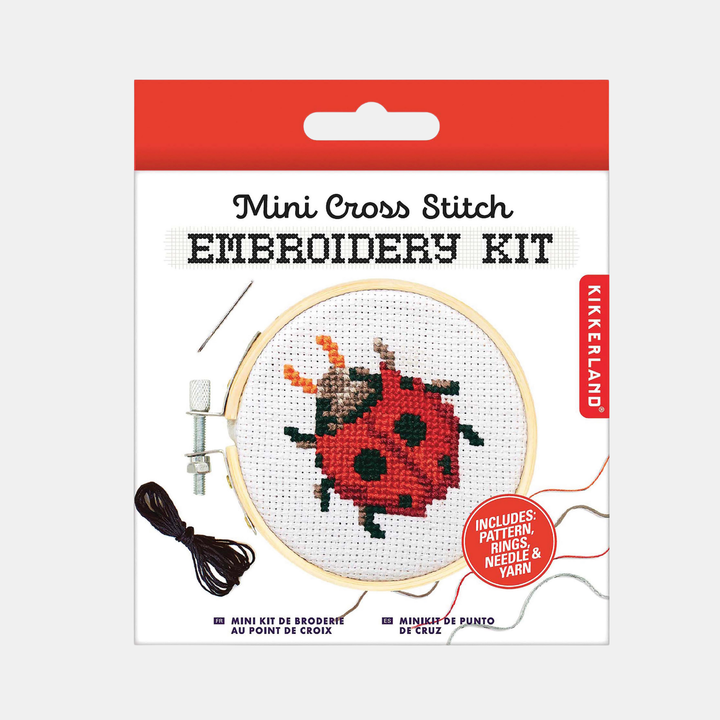 Mini Cross Stitch Kit - Ladybug
