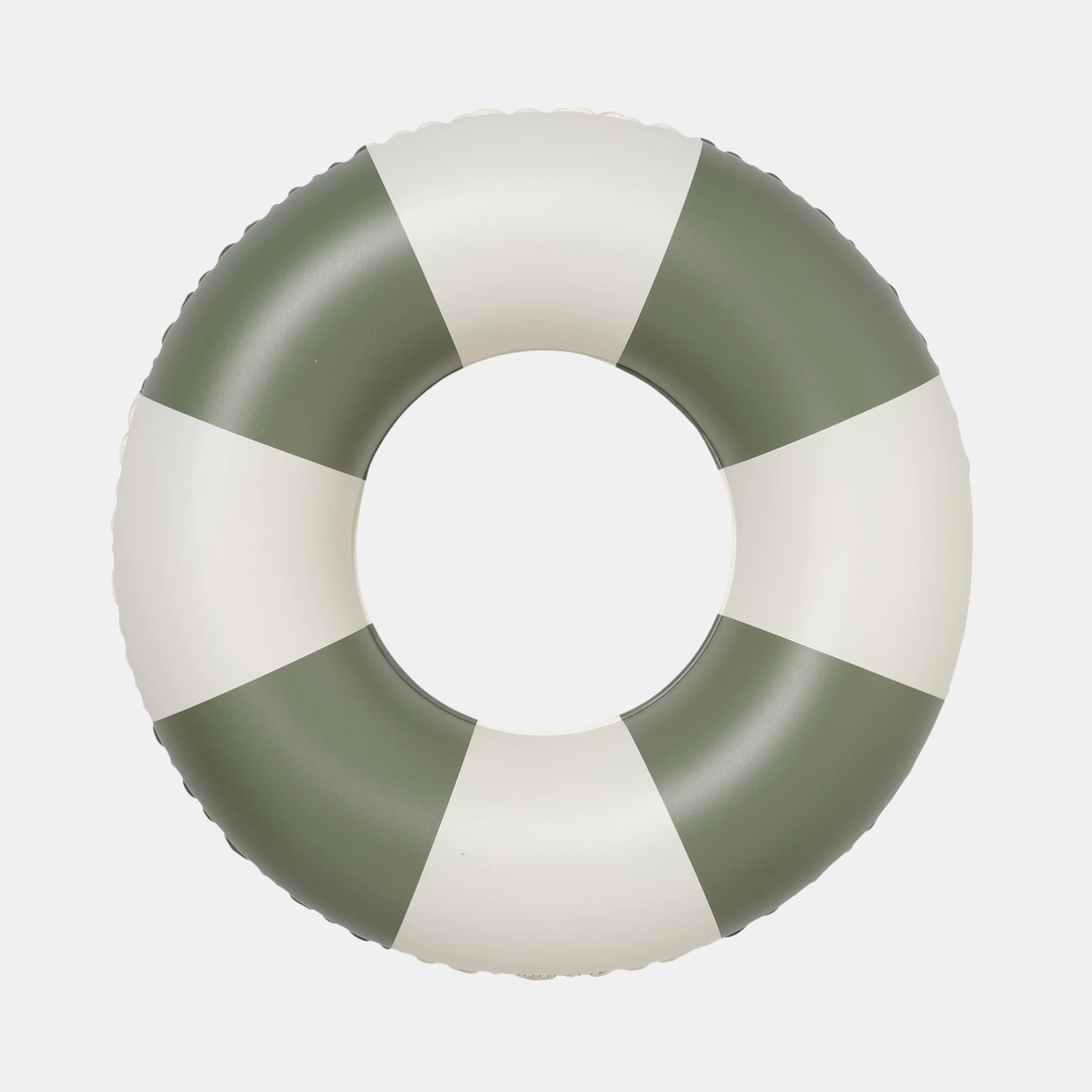 Sunnylife | Mini Tube Pool Ring - Olive Stripe | Shut the Front Door