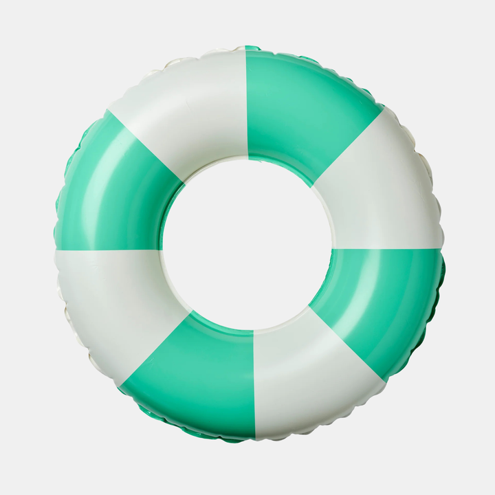 Sunnylife | Mini Tube Pool Ring Zest Green Stripe | Shut the Front Door