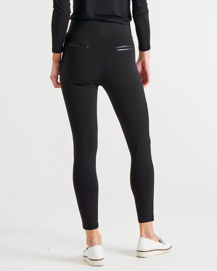 Betty Basics | Gwen Ponte Legging - Black | Shut the Front Door