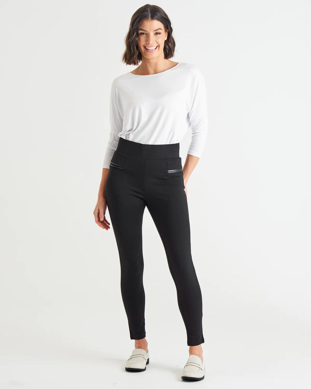 Betty Basics | Gwen Ponte Legging - Black | Shut the Front Door