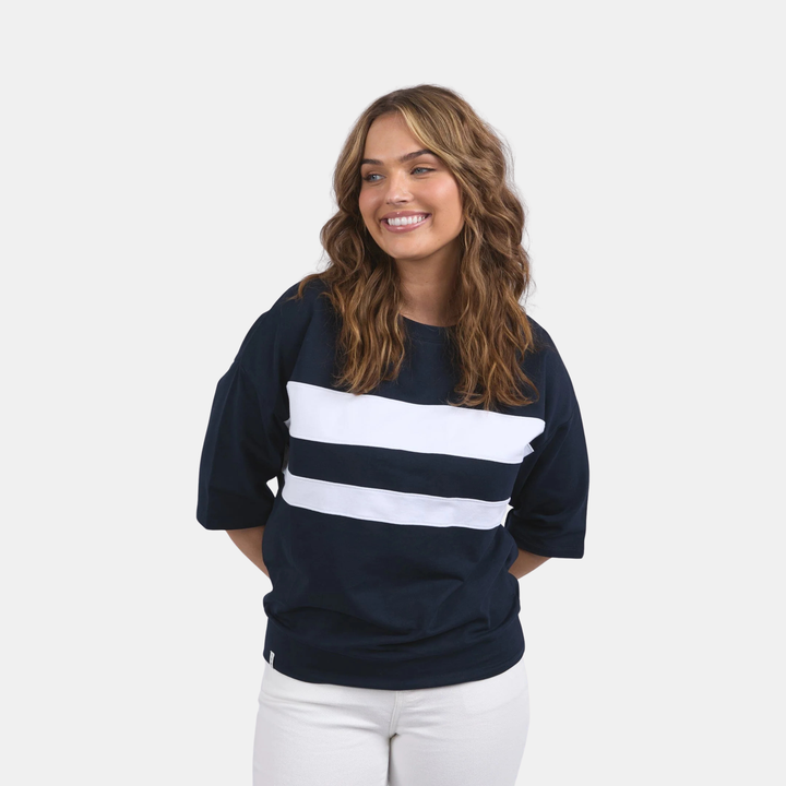 Elm Knitwear | Nico Sweat - Navy | Shut the Front Door