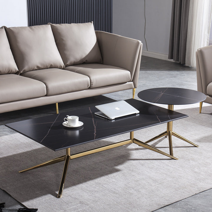 Garcia | Stone Coffee Table Rectangle - Large | Shut the Front Door