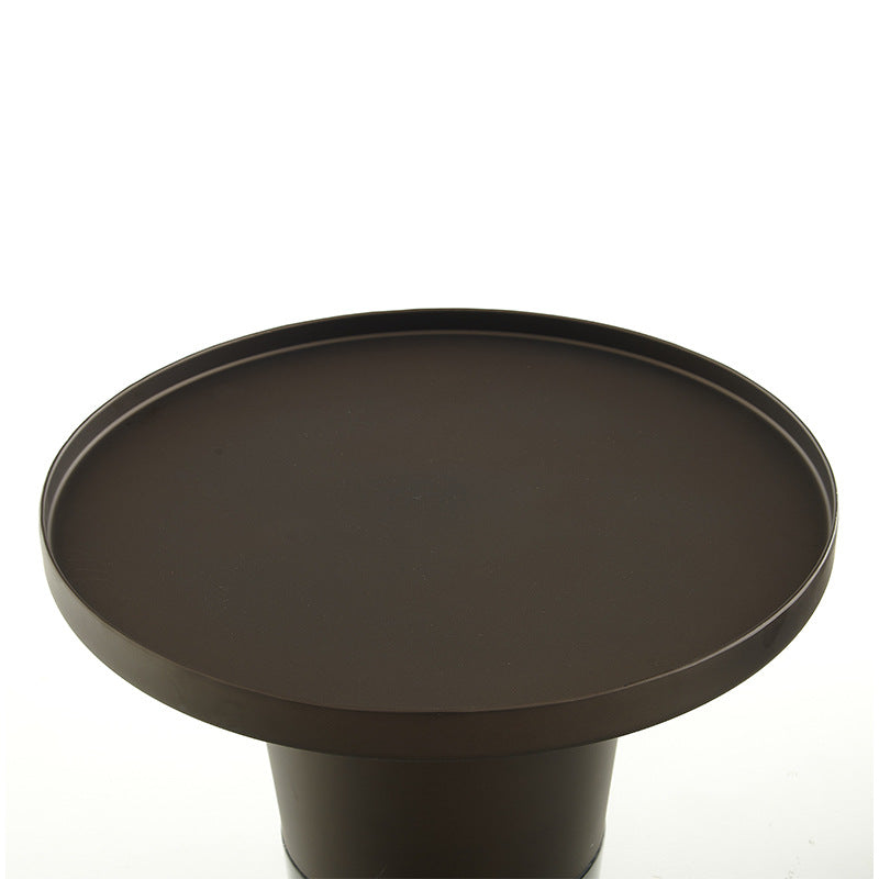 Garcia | Metal Coffee Table with Stone Base Espresso small | Shut the Front Door