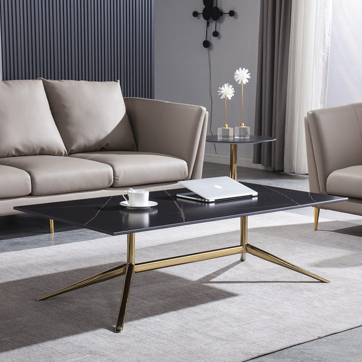 Garcia | Stone Coffee Table Rectangle - Large | Shut the Front Door