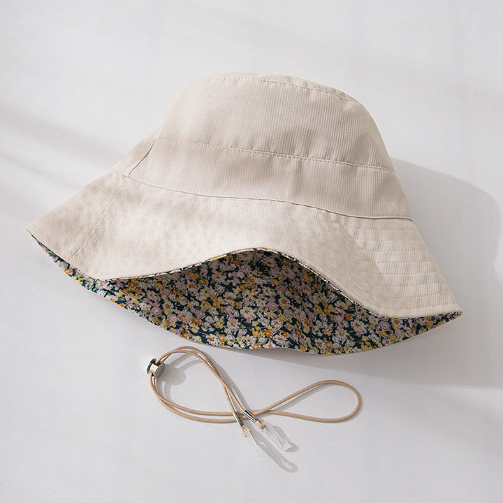 Antigone | Sadie Reversible Bucket Hat - Beige/Floral | Shut the Front Door