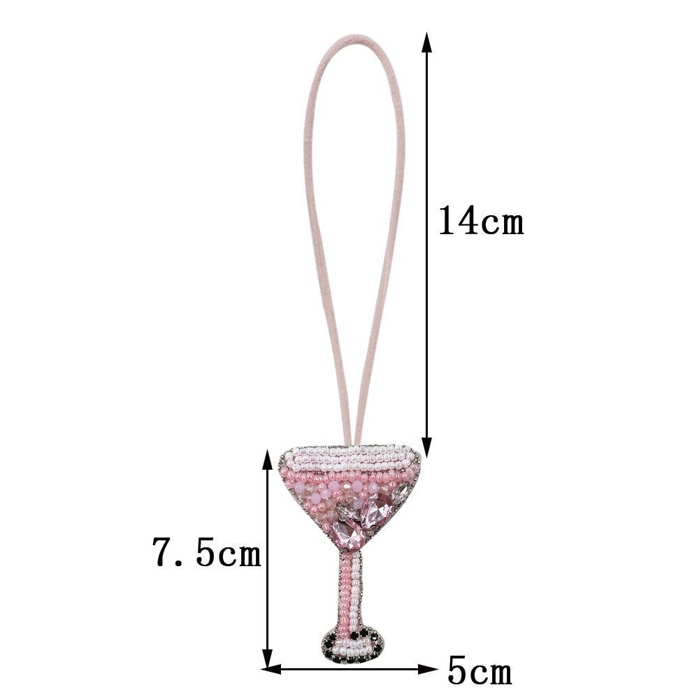 Hanging Pink Martini Decoration