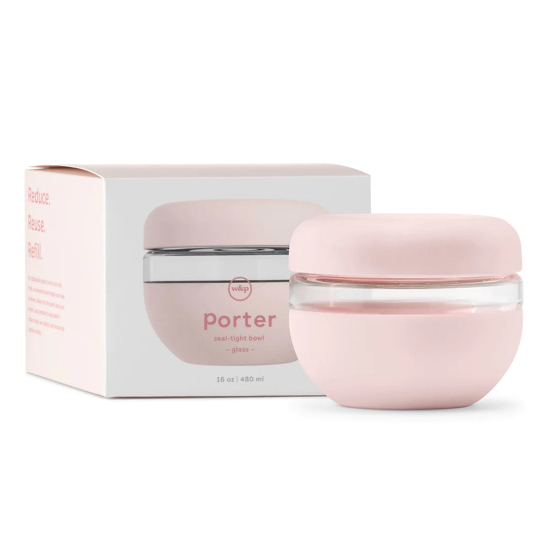 Porter | Seal Tight Glass Bowl Small - Blush | Shut the Front Door