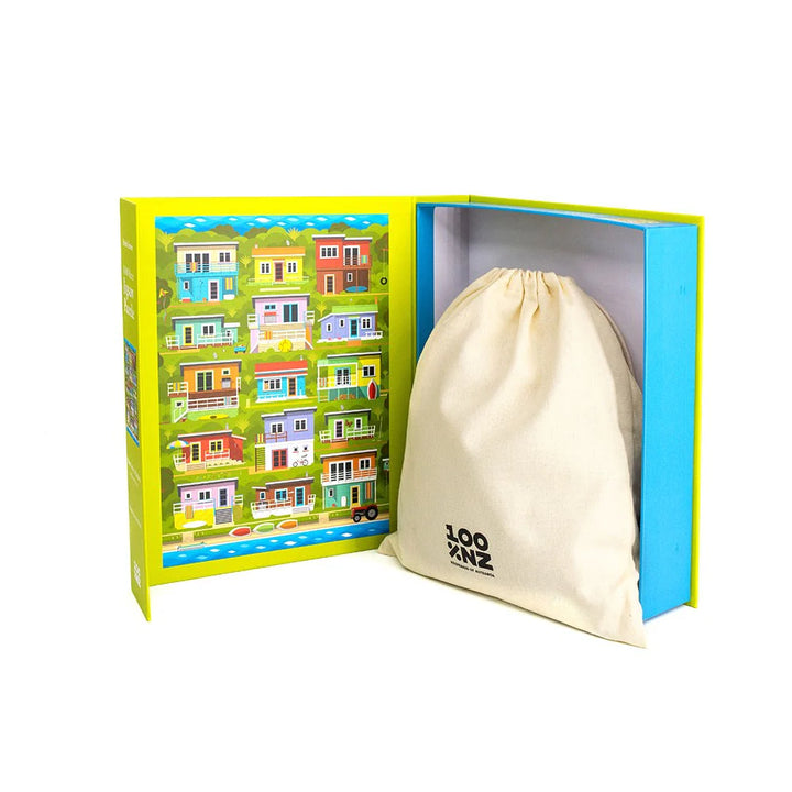 100% NZ | Glenn Jones Kiwi Cribs & Baches Jigsaw Puzzle | Shut the Front Door
