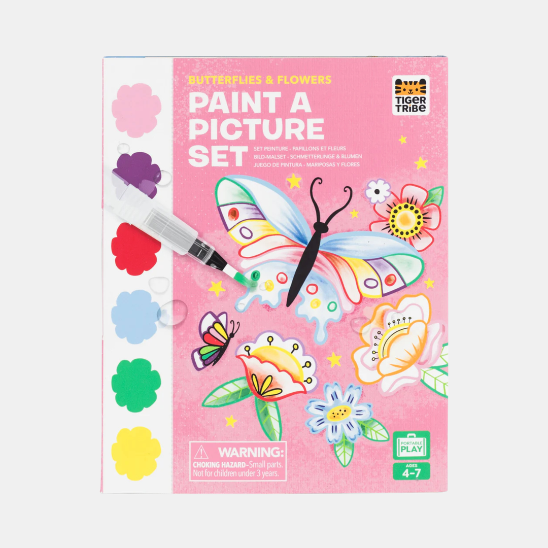 Tiger Tribe | Paint A Picture Set - Butterflies & Flowers | Shut the Front Door