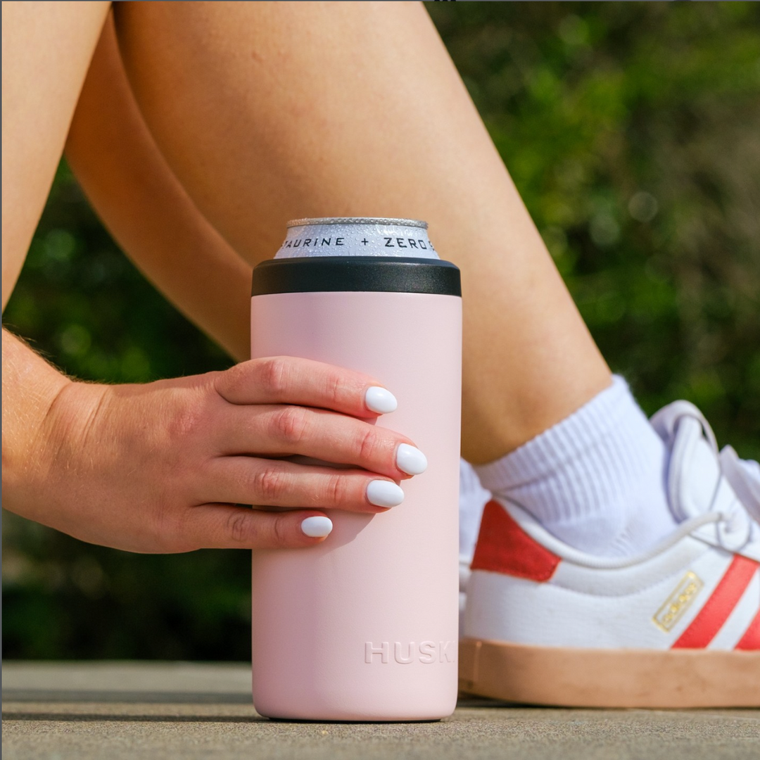 Huski Slim Can Cooler - Powder Pink