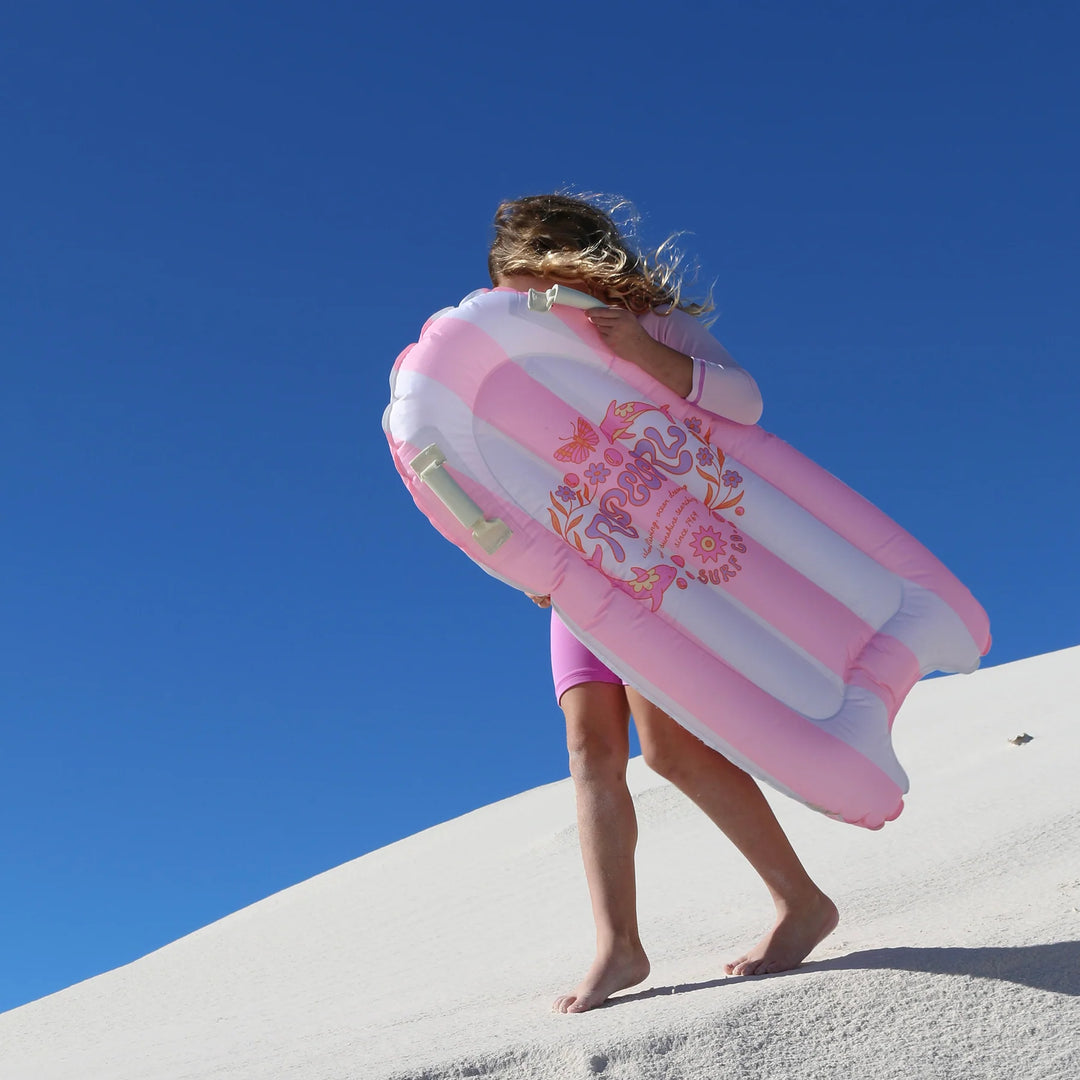Sunnylife | Kids Surf Mat - Dolphin Surf Co Pink Stripe | Shut the Front Door