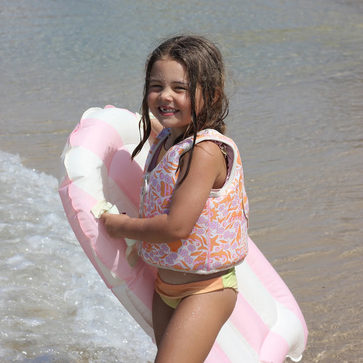 Sunnylife | Kids Surf Mat - Dolphin Surf Co Pink Stripe | Shut the Front Door