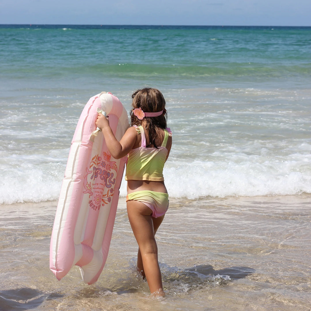 Sunnylife | Kids Surf Mat - Dolphin Surf Co Pink Stripe | Shut the Front Door