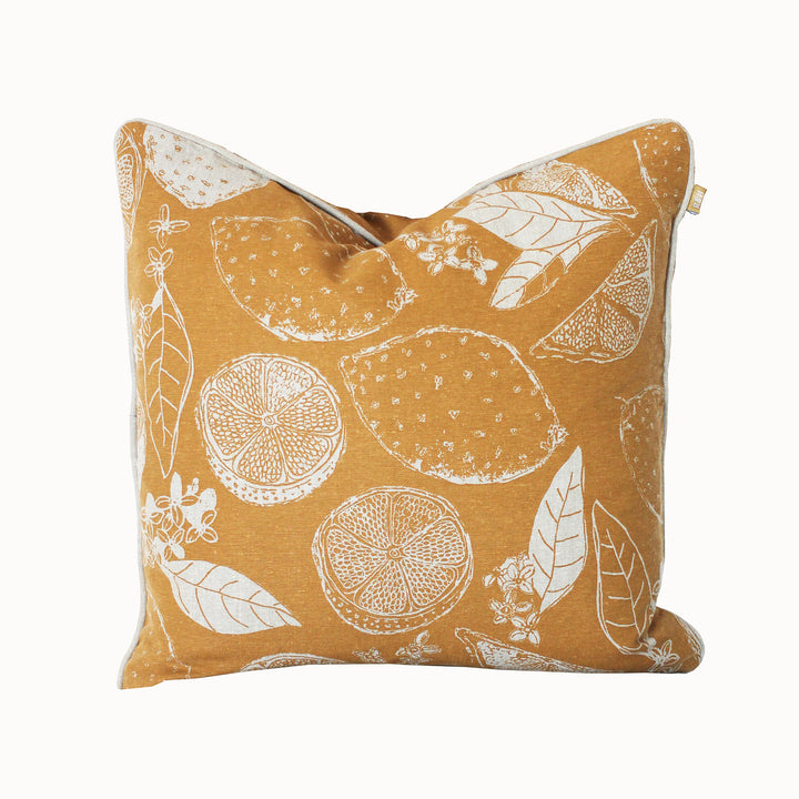 Raine & Humble | Lemon Marmalade Cushion - Golden Yellow | Shut the Front Door