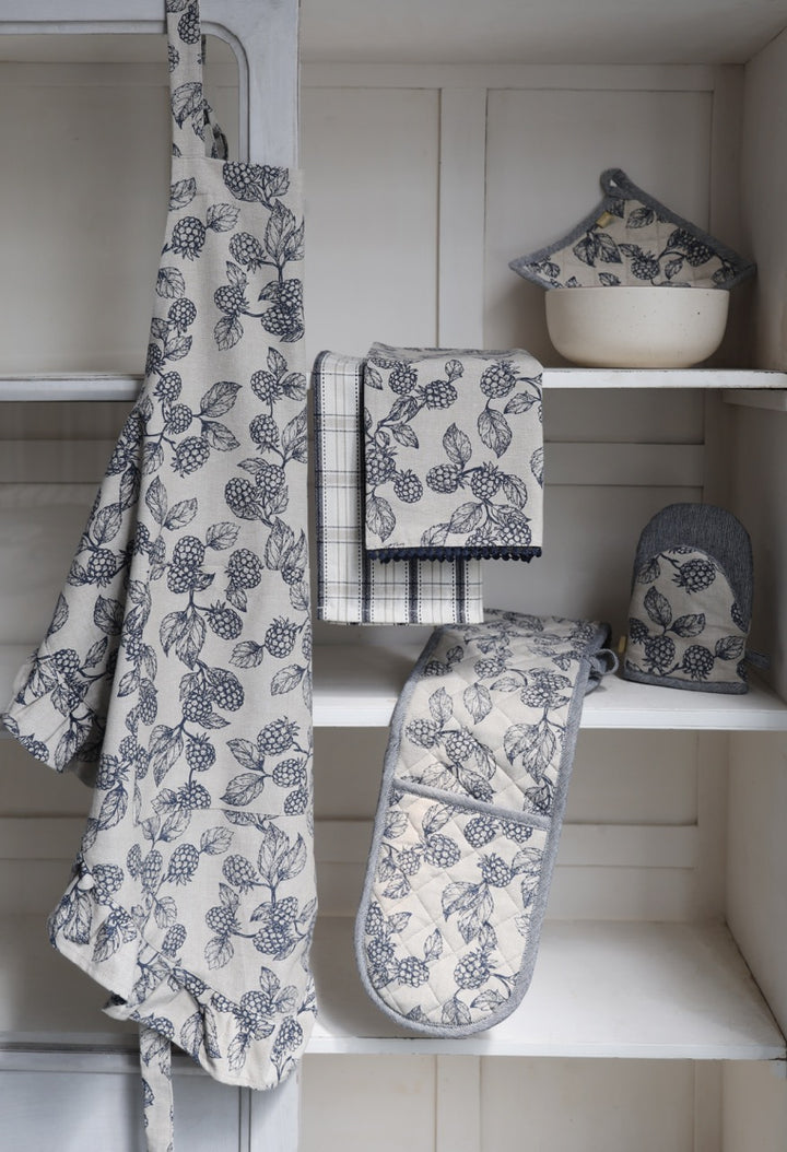 Raine & Humble | Berry Apron - Blue | Shut the Front Door