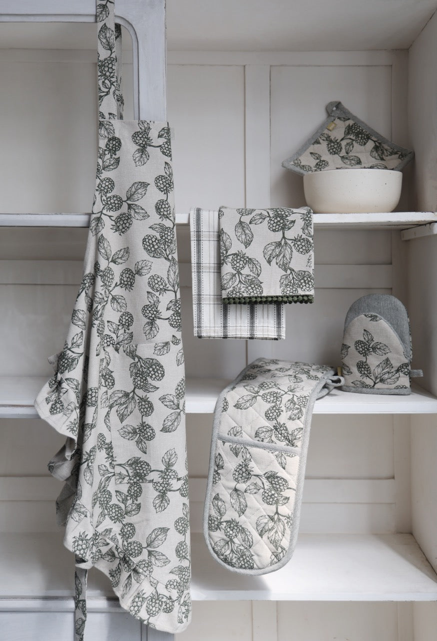 Raine & Humble | Berry Apron - Olive | Shut the Front Door