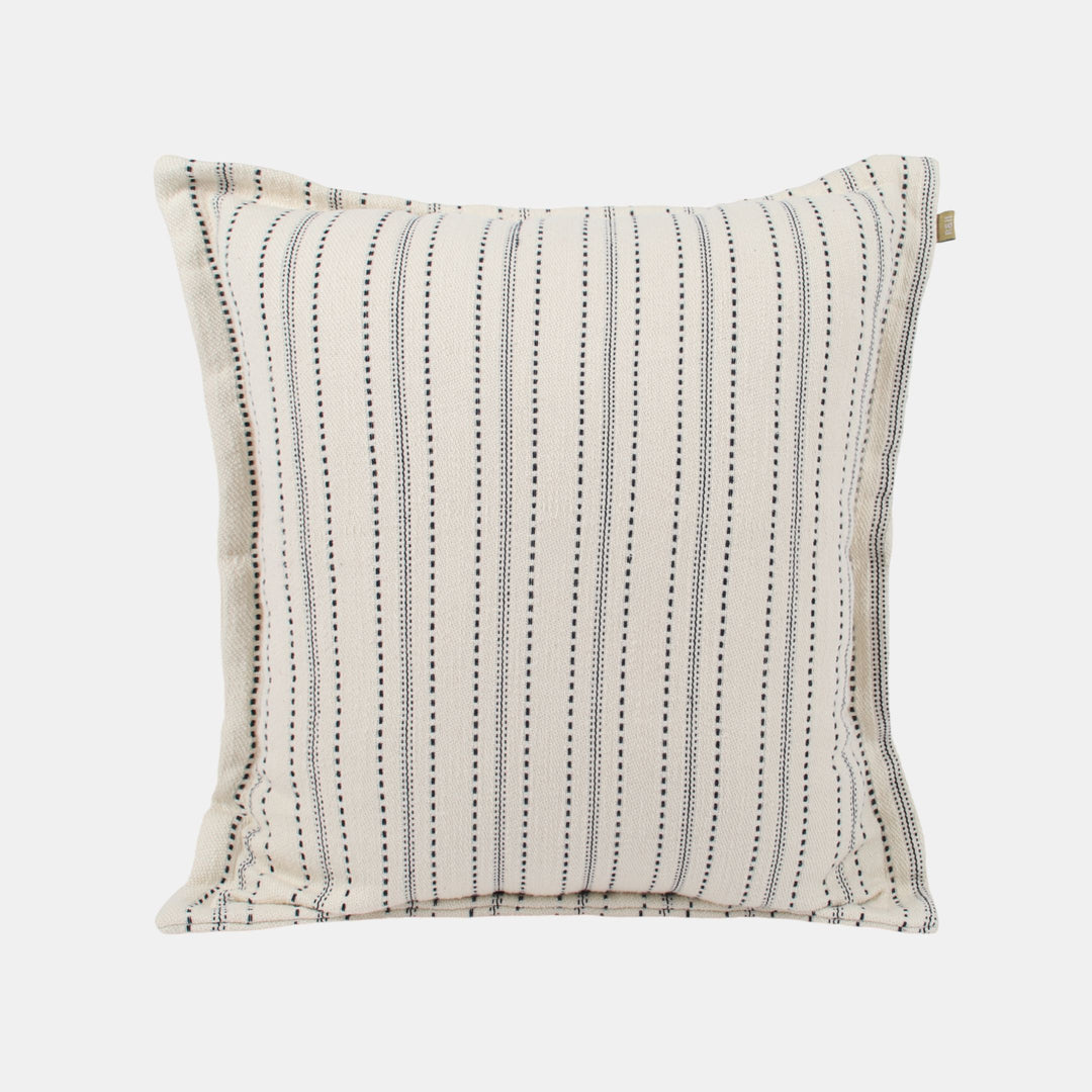 Raine & Humble | Berry Textured Stripe Cushion - Blue | Shut the Front Door