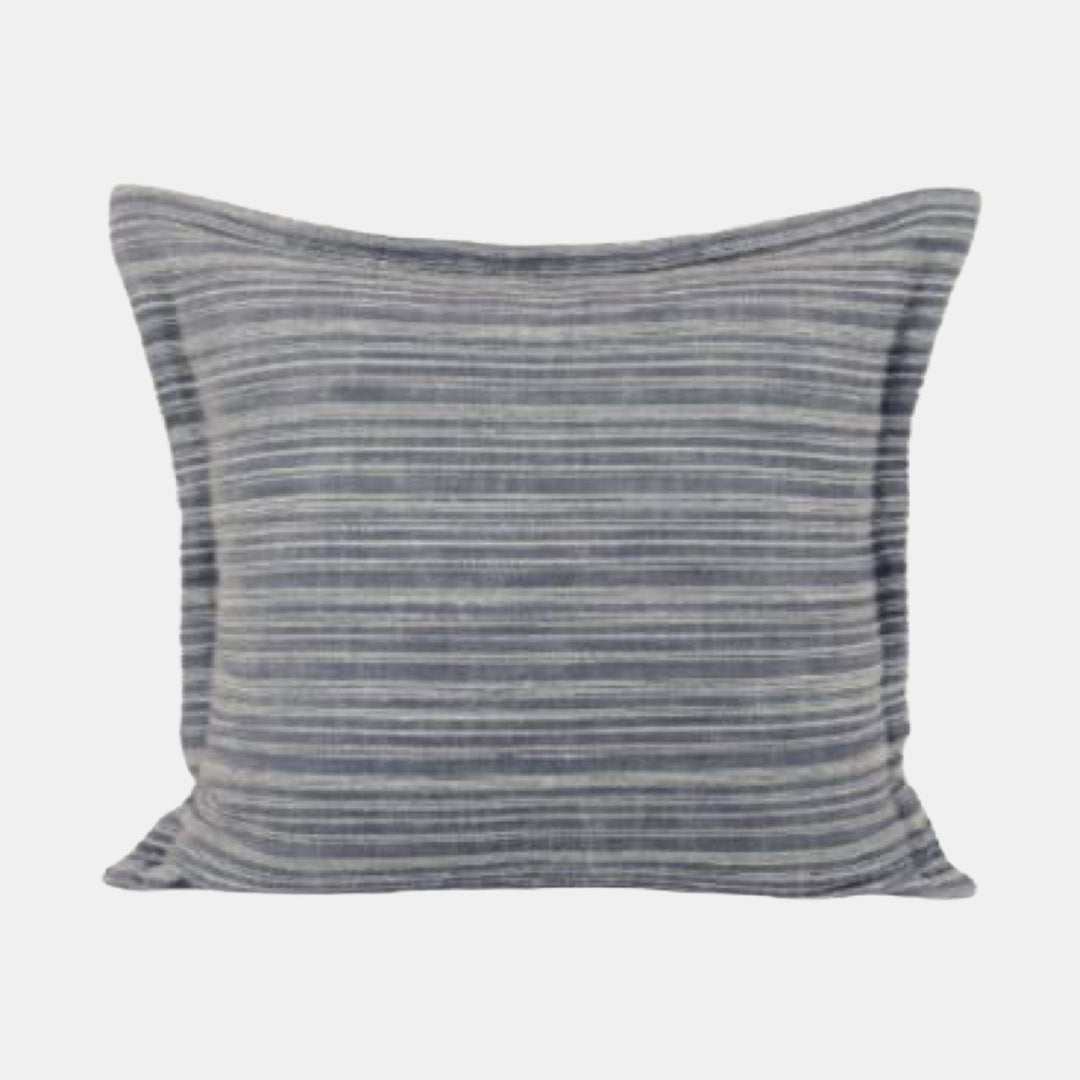 Raine & Humble | Berry Fancy Stripe Cushion - Blue | Shut the Front Door