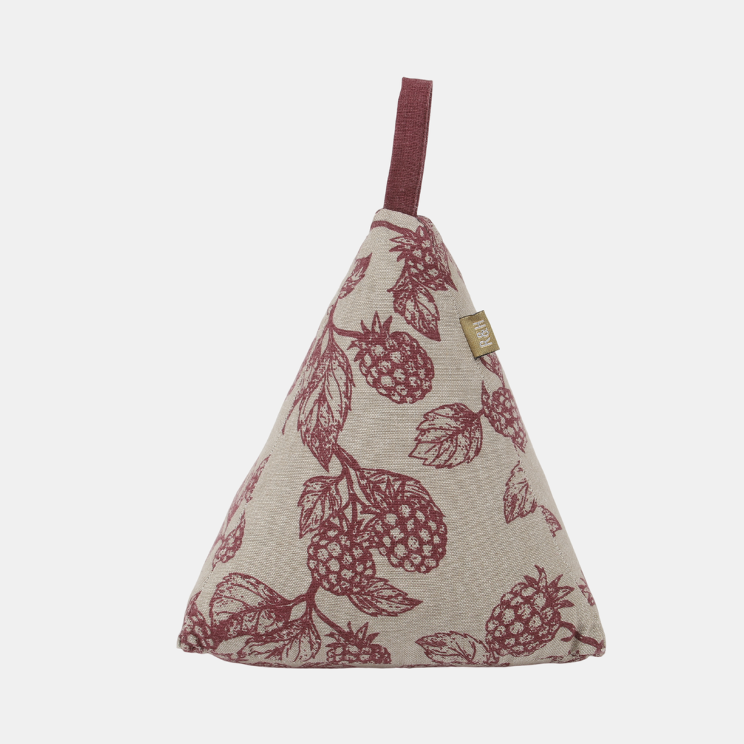 Raine & Humble | Berry Pyramid Door Stopper - Red | Shut the Front Door