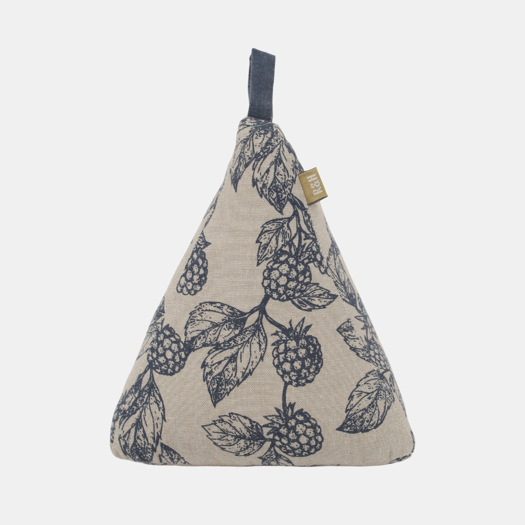 Raine & Humble | Berry Pyramid Door Stopper - Blue | Shut the Front Door