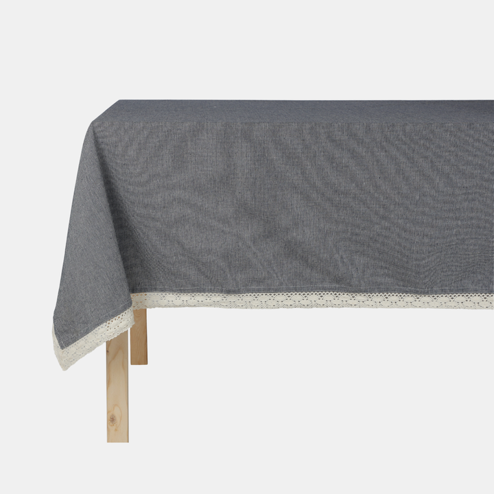 Raine & Humble | Berry Thin Stripe Tablecloth - Blue | Shut the Front Door