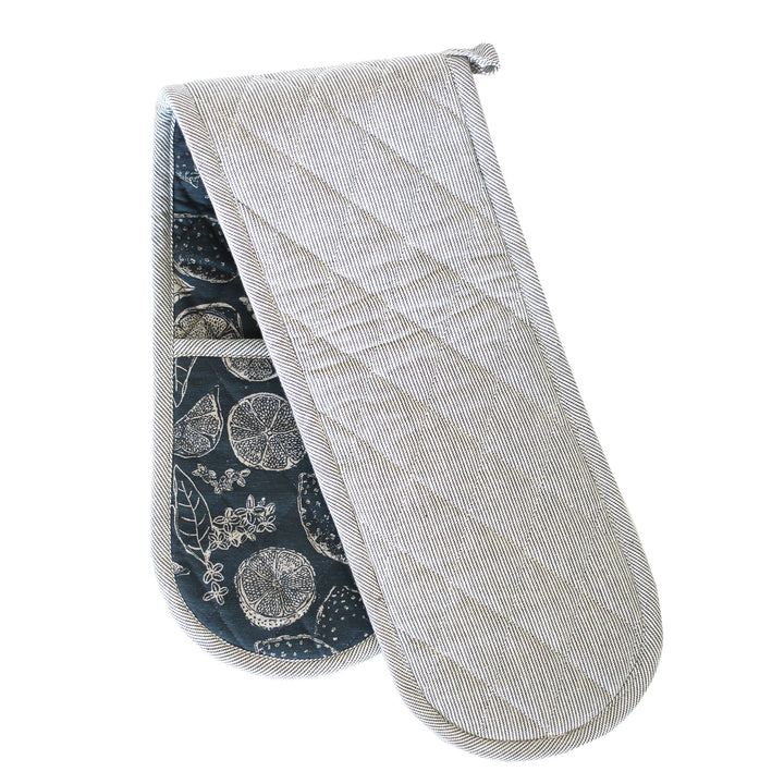 Raine & Humble | Lemon Marmalade Double Oven Glove - Dark Slate | Shut the Front Door