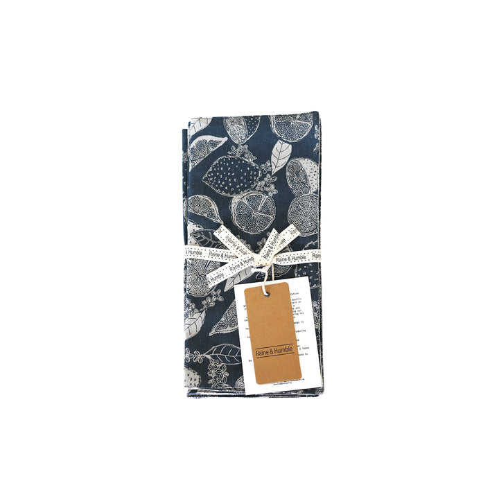 Raine & Humble | Lemon Marmalade Placemat S/4 - Dark Slate | Shut the Front Door
