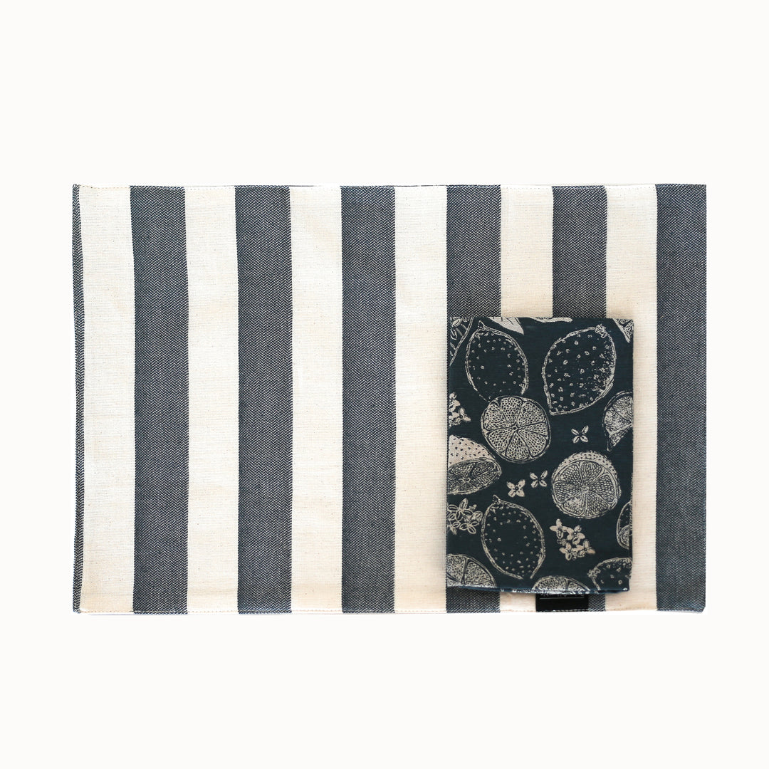 Raine & Humble | Lemon Marmalade Placemat S/4 - Dark Slate | Shut the Front Door