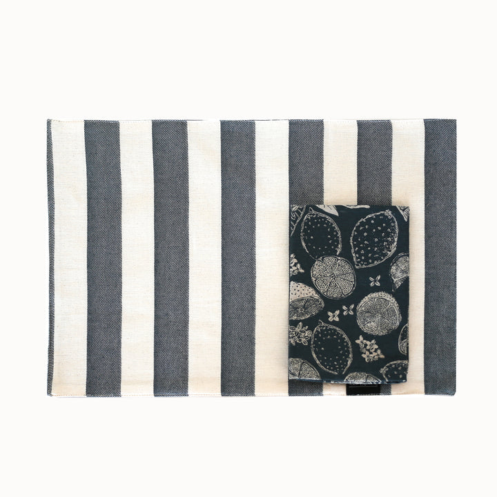 Raine & Humble | Lemon Marmalade Placemat S/4 - Dark Slate | Shut the Front Door