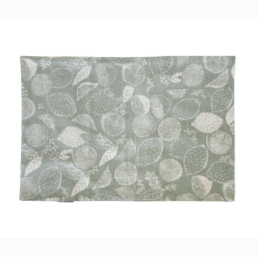 Raine & Humble | Lemon Marmalade Placemat S/4 - Sage | Shut the Front Door