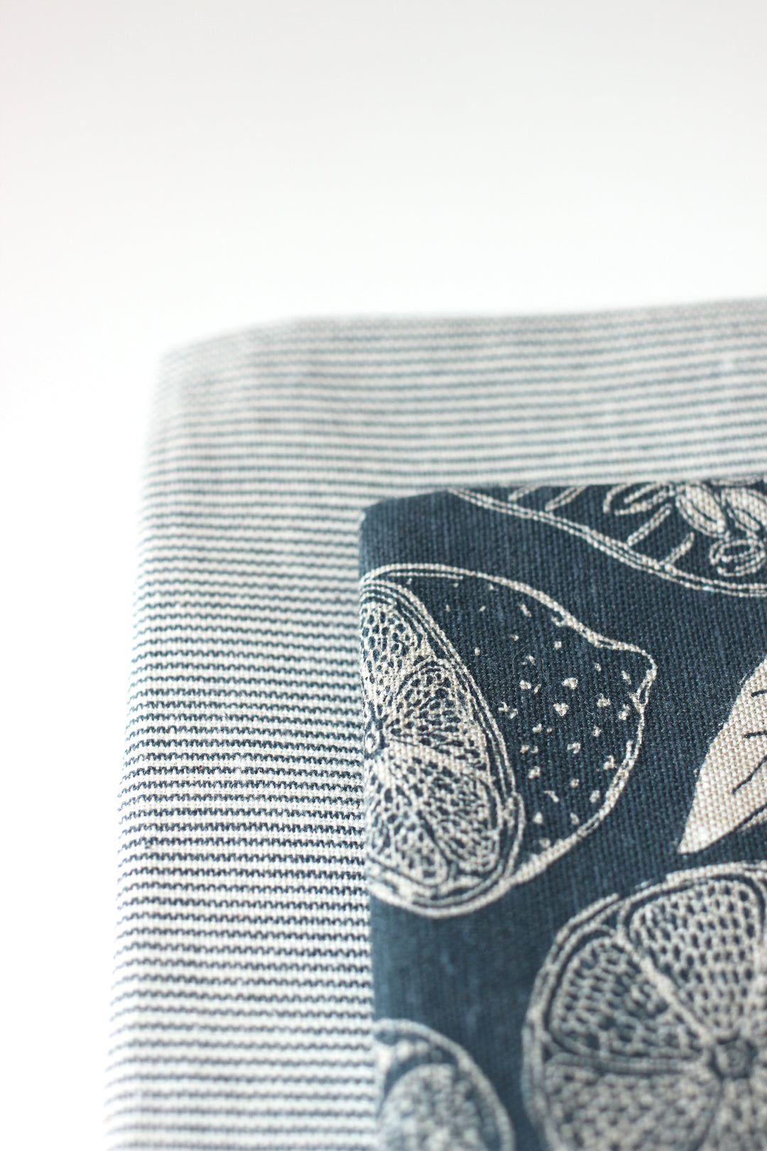 Raine & Humble | Lemon Marmalade Tea Towel - Striped - Dark Slate | Shut the Front Door