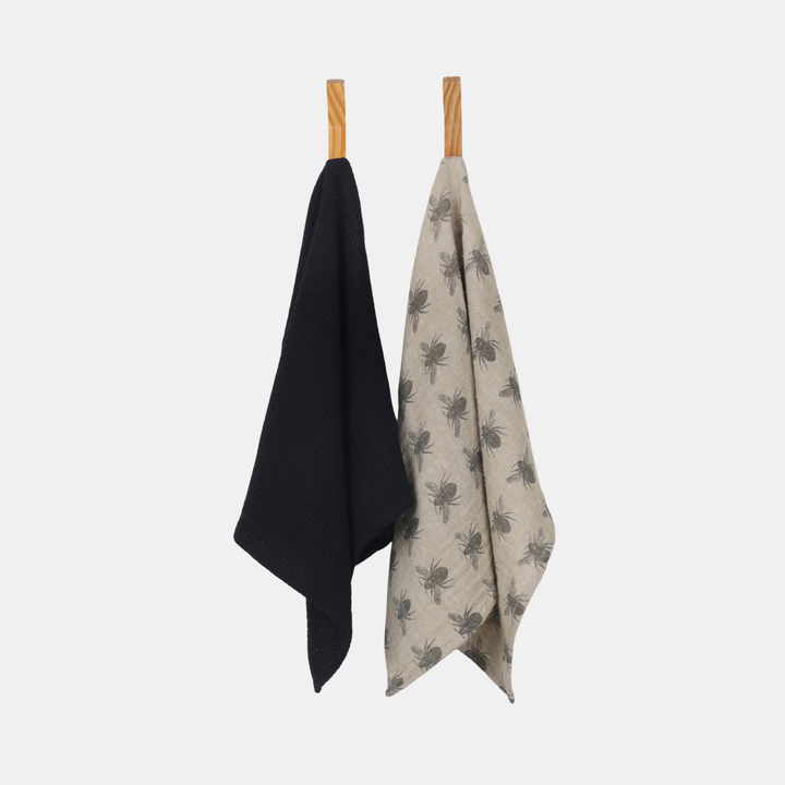 Raine & Humble | Everyday Range Tea Towel S2 - Charcoal | Shut the Front Door