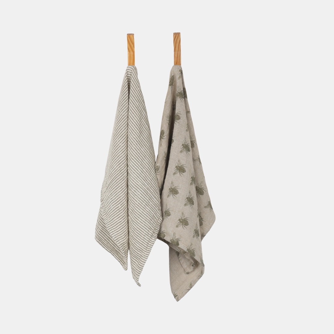 Raine & Humble | Everyday Range Tea Towel S2 - Olive Green | Shut the Front Door