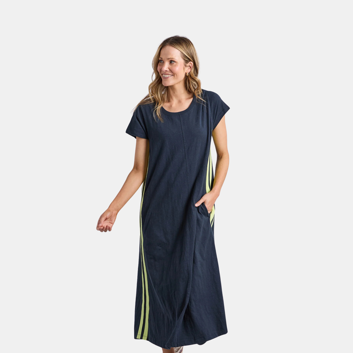 Recovery Dress - Navy Yellow