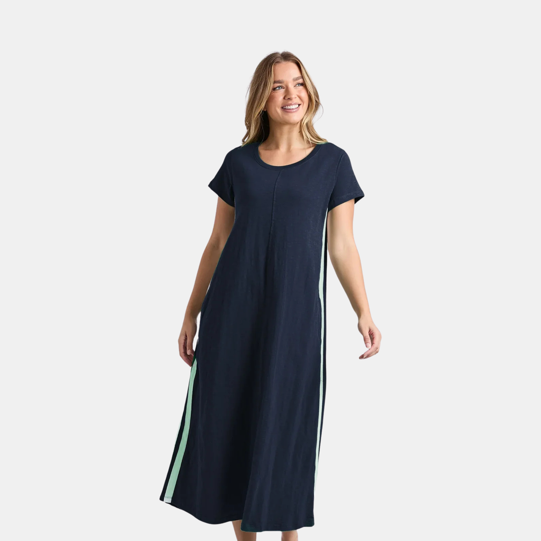 Recovery Dress - Navy/Mint