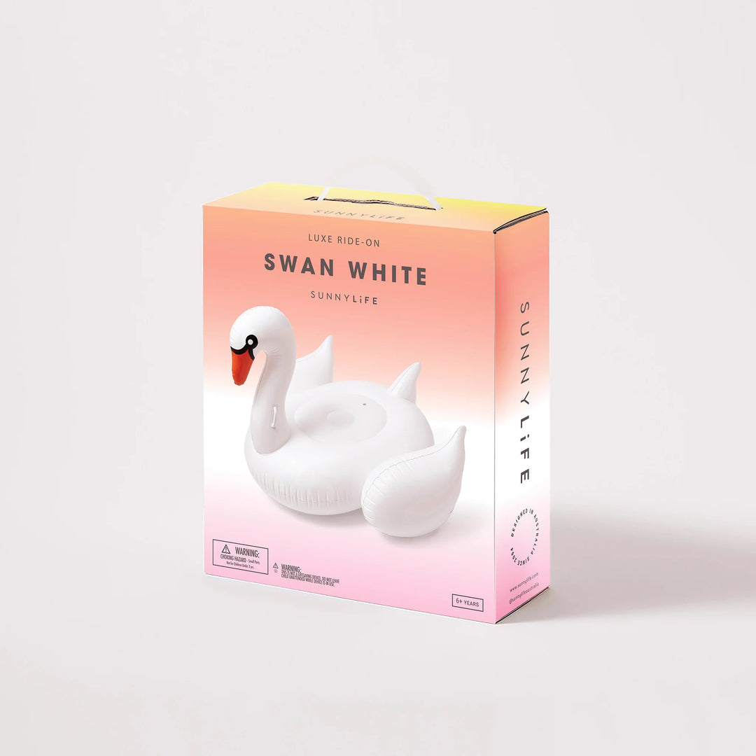 Sunnylife | The Resort Luxe Ride-On Float - White on White | Shut the Front Door