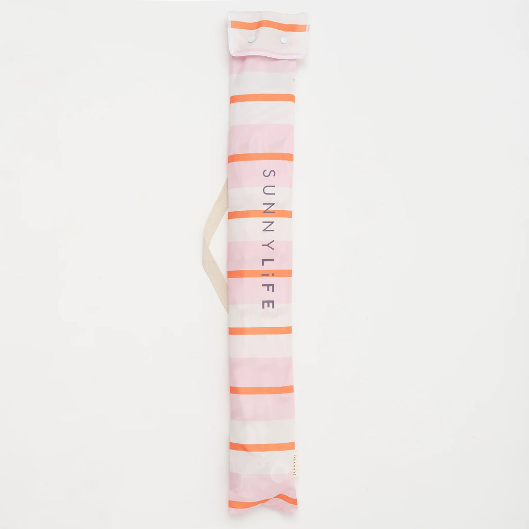 Sunnylife | Beach Umbrella Summer Stripes - Strawberry Sorbet | Shut the Front Door