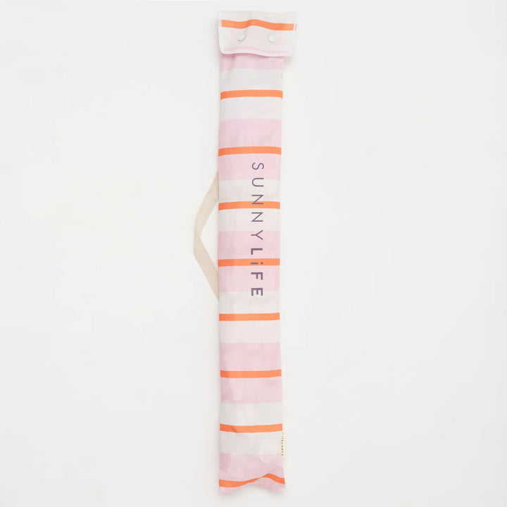 Sunnylife | Beach Umbrella Summer Stripes - Strawberry Sorbet | Shut the Front Door