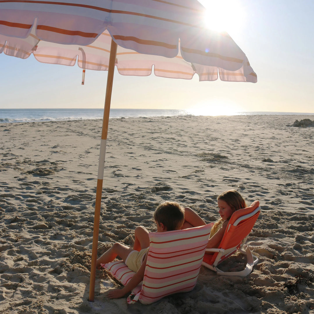 Sunnylife | Beach Umbrella Summer Stripes - Strawberry Sorbet | Shut the Front Door