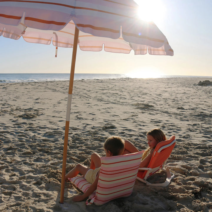 Sunnylife | Beach Umbrella Summer Stripes - Strawberry Sorbet | Shut the Front Door