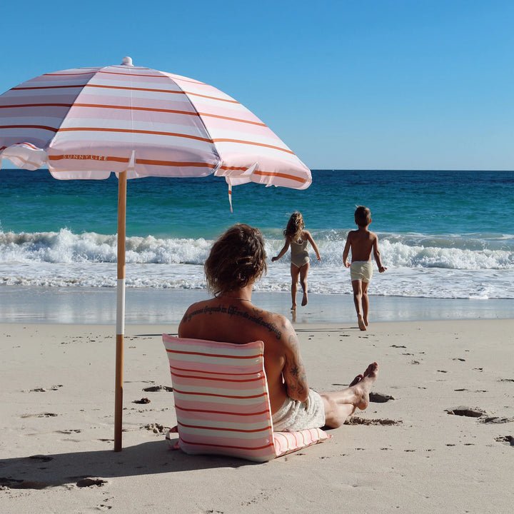 Sunnylife | Folding Seat Summer Stripe Strawberry Sorbet | Shut the Front Door