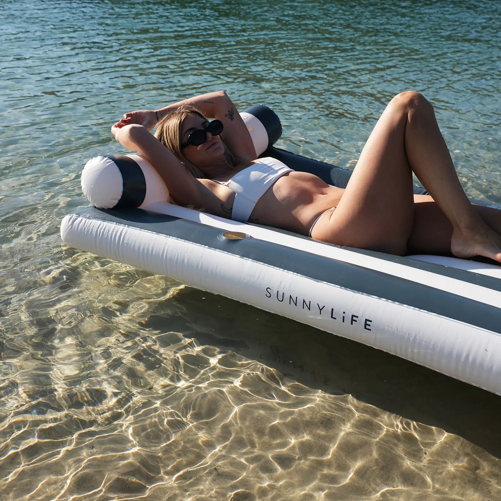 Sunnylife | Luxe Lilo - Black Stripe | Shut the Front Door