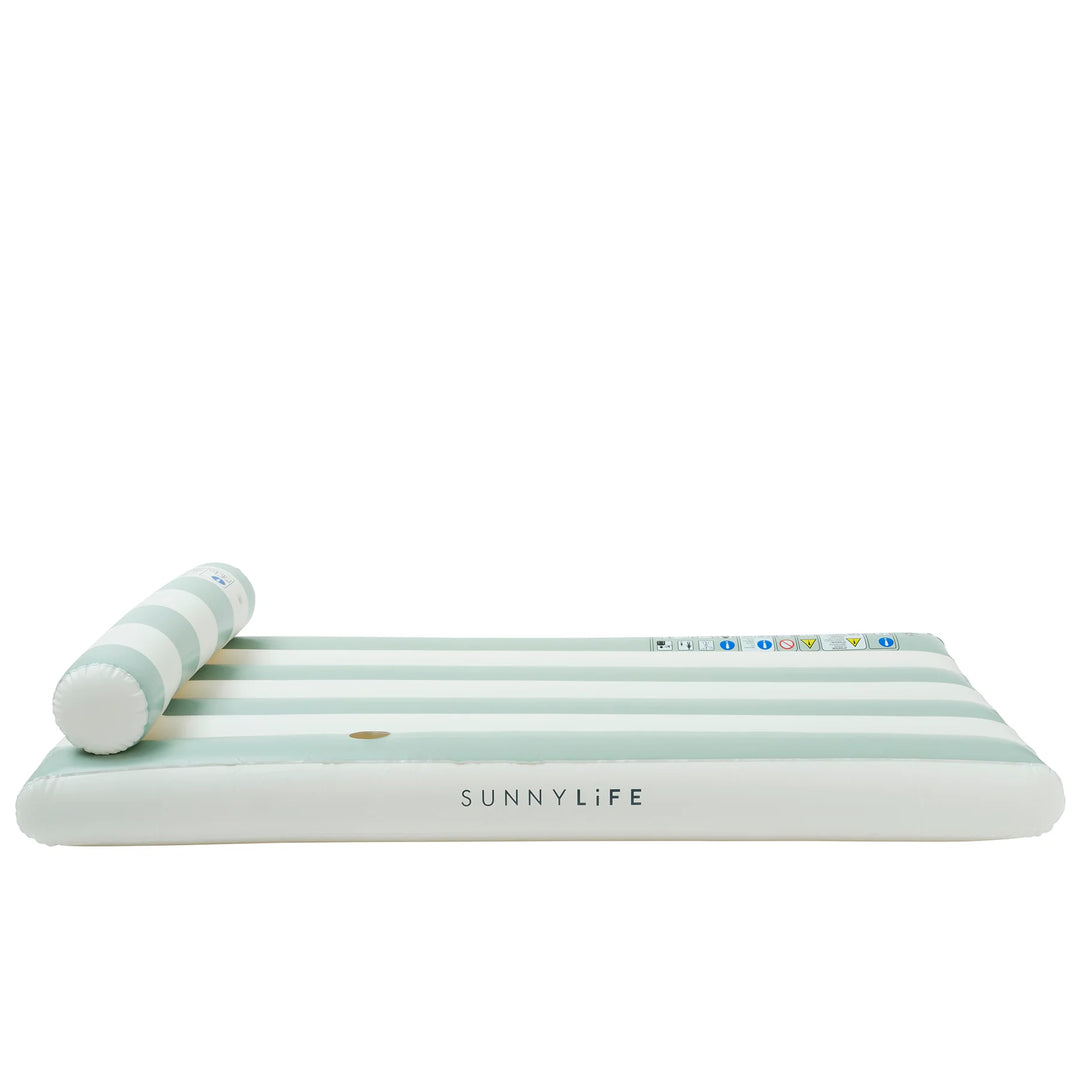 Sunnylife | Luxe Lilo - Green Stripe | Shut the Front Door