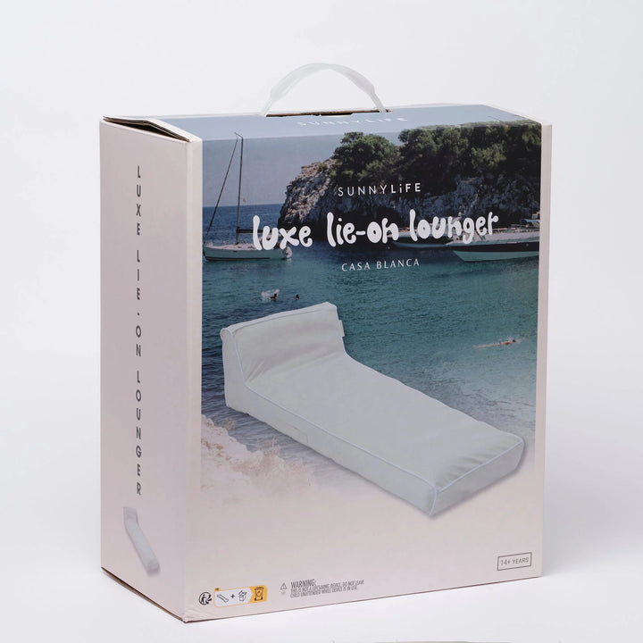 Sunnylife | Luxe Lie-On Lounger - Casa Blanca | Shut the Front Door