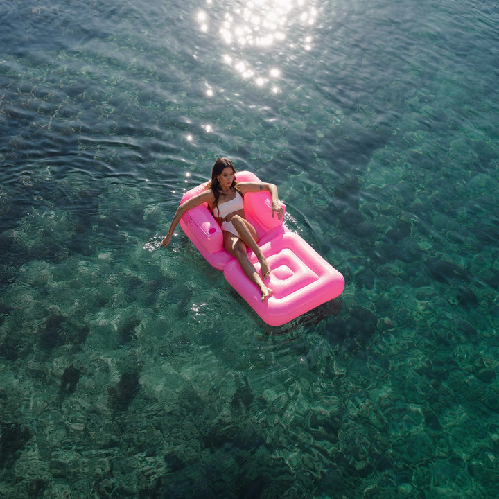 Sunnylife | Inflatable Lilo Chair - Neon Pink | Shut the Front Door