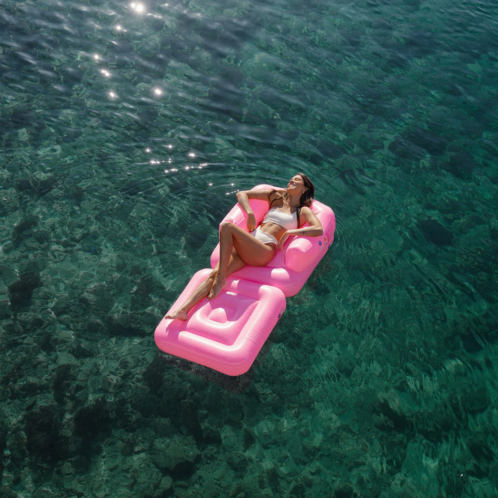 Sunnylife | Inflatable Lilo Chair - Neon Pink | Shut the Front Door