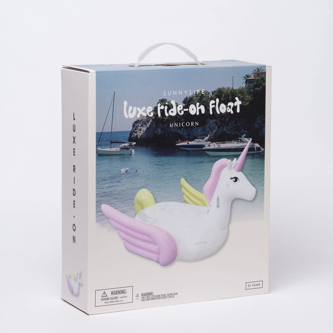 Sunnylife | Luxe Ride-On Float Unicorn - Pastel | Shut the Front Door