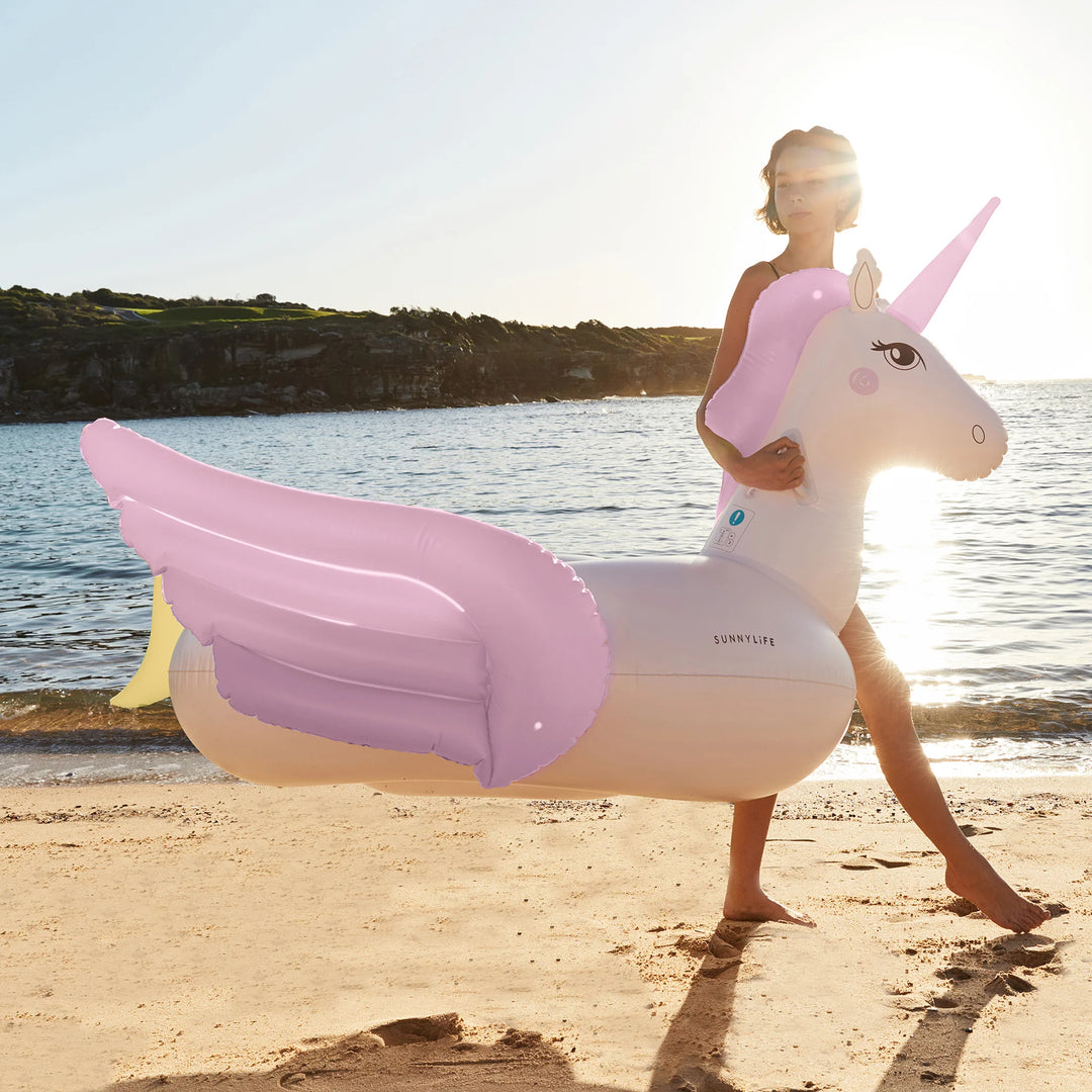 Luxe Ride On Float Unicorn Pastel Shut the front door Shut